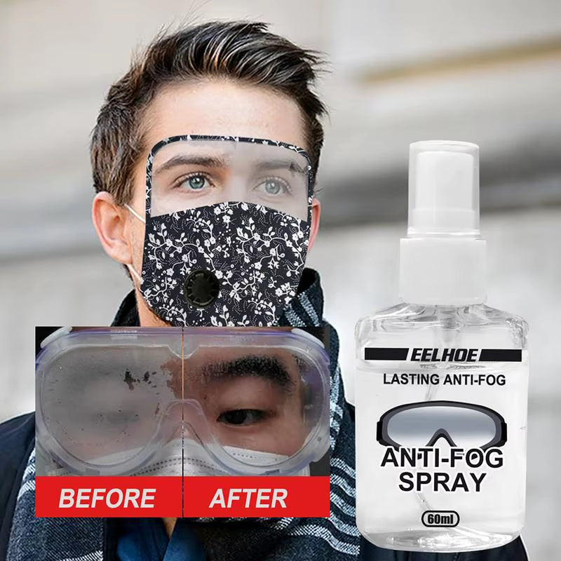 Anti-Fog Spray for Swim Goggles Scuba Dive Mask Lens Cleaner 60Ml Lenses Long-Term Demisting Swiming Cleaning Accessories