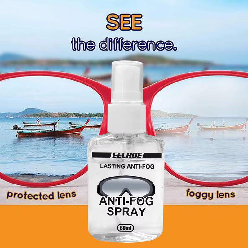 Anti-Fog Spray for Swim Goggles Scuba Dive Mask Lens Cleaner 60Ml Lenses Long-Term Demisting Swiming Cleaning Accessories